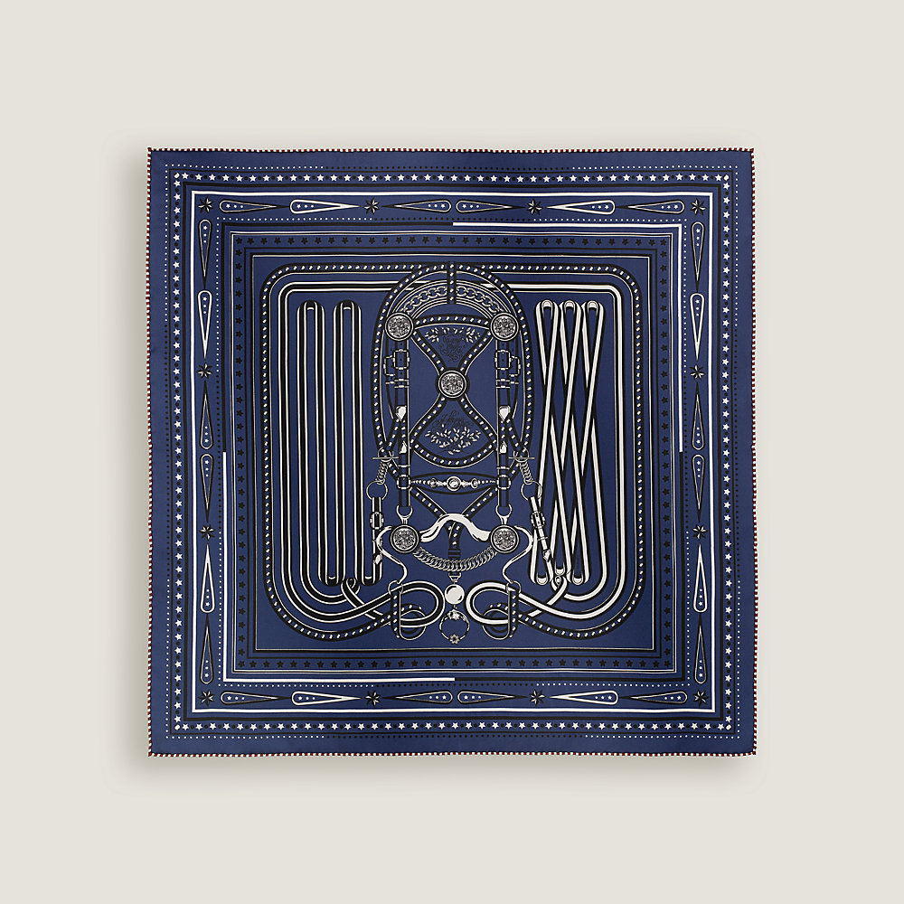 Grand Tralala bandana 55 - Brown | Hermès Mainland China